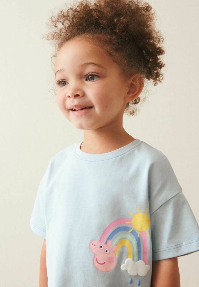Peppa Pig Baskılı T-shirt Ve Tayt Çocuk Takım