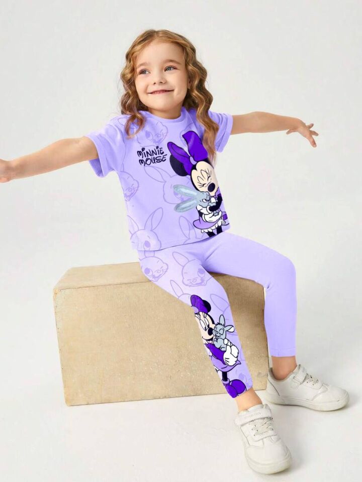 Minnie Mouse Detaylı Alt Üst Takım